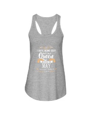 Queens are born in May Ladies Flowy Tank tile