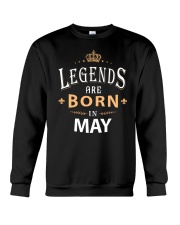 Legends are born in May Crewneck Sweatshirt tile