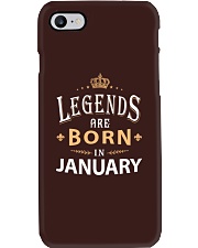 Legends are born in January Phone Case tile