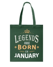 Legends are born in January Tote Bag tile