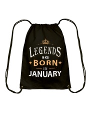 Legends are born in January Drawstring Bag tile