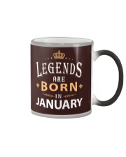 Legends are born in January Color Changing Mug tile