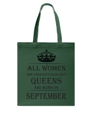 Queen are born in September Tote Bag tile