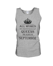 Queen are born in September Unisex Tank tile