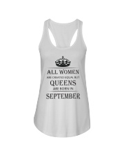 Queen are born in September Ladies Flowy Tank front