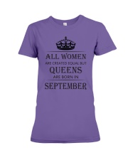 Queen are born in September Premium Fit Ladies Tee tile