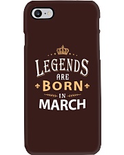Legends are born in March Phone Case tile