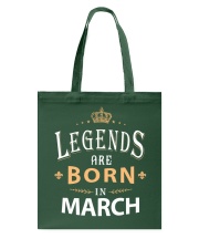 Legends are born in March Tote Bag tile