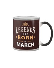 Legends are born in March Color Changing Mug tile