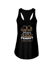 Queens are born in February Ladies Flowy Tank front
