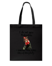 I do not spew profanities Tote Bag tile