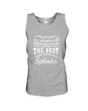 Queens are born in September Unisex Tank tile