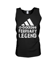 Legends are born in February Unisex Tank tile