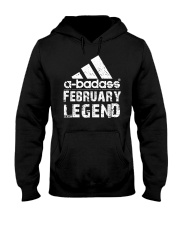 Legends are born in February Hooded Sweatshirt tile