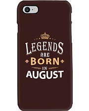 Legends are born in August Phone Case tile