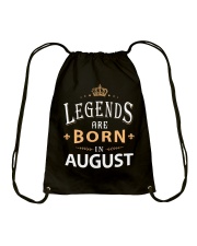 Legends are born in August Drawstring Bag tile