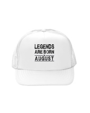 Legends are born in August Trucker Hat tile
