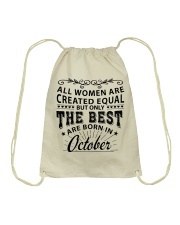Queen are born in October Drawstring Bag tile