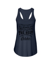Queen are born in October Ladies Flowy Tank tile