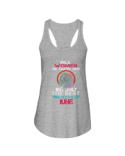 Queens are born in June Ladies Flowy Tank tile