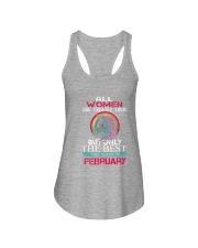 Queens are born in February Ladies Flowy Tank tile