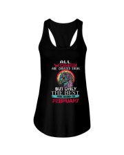 Queens are born in February Ladies Flowy Tank front