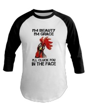 I'm beauty I'm grace Baseball Tee tile