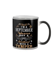 Queens are born in September Color Changing Mug tile