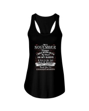 Queens are born in November Ladies Flowy Tank front