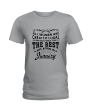 Queens are born in January Ladies T-Shirt tile
