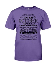 Queen are born in October Premium Fit Mens Tee tile