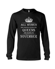 Queens are born in November Long Sleeve Tee tile
