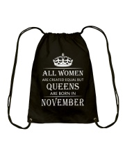 Queens are born in November Drawstring Bag tile