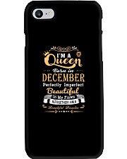 Queens are born in December Phone Case tile