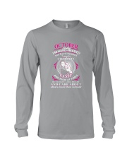 Queens are born in October Long Sleeve Tee tile