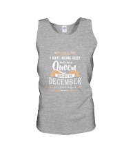 Queens are born in December Unisex Tank tile