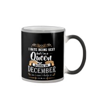 Queens are born in December Color Changing Mug tile