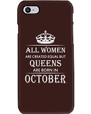 Queens are born in October Phone Case tile