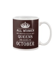 Queens are born in October Mug tile
