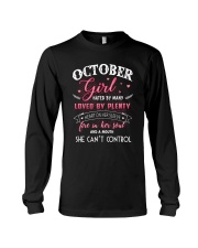 Queens are born in October Long Sleeve Tee tile