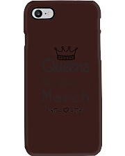 Queens are born in March Phone Case tile