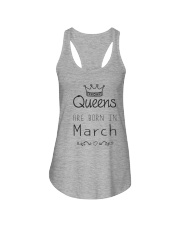Queens are born in March Ladies Flowy Tank tile