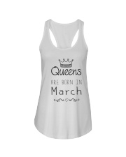 Queens are born in March Ladies Flowy Tank front
