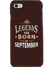 Legends are born in September Phone Case tile