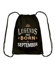 Legends are born in September Drawstring Bag tile