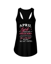 Queens are born in April Ladies Flowy Tank front