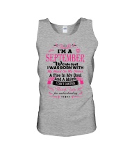 Queen are born in September Unisex Tank tile