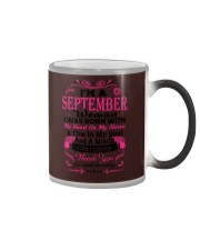 Queen are born in September Color Changing Mug tile