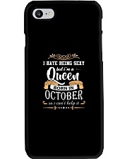 Queens are born in October Phone Case tile