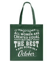 Queens are born in October Tote Bag tile
